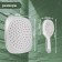 A set of showers for stationary zein mixers, square shape, plastic, white/chromium
