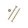 Infix, 4x45 mm wood screws, with a hidden mill, Torx20, yellow zinc