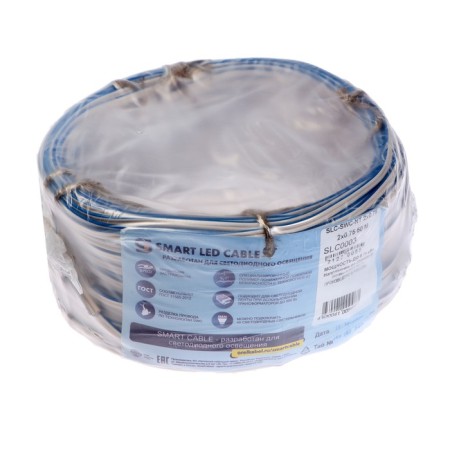 Cable "Master of current" SLC SWC (NT), section 2x0.75 mm2, 50 m, white-blue-2