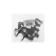 Clips for pipes Ural Pak, 25 mm, black, AT-30125-010
