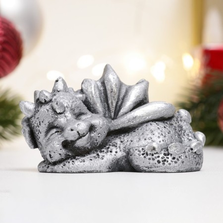 Figure "Dragon with spikes" steel with an echoing sister, 8.5x3x5.5cm