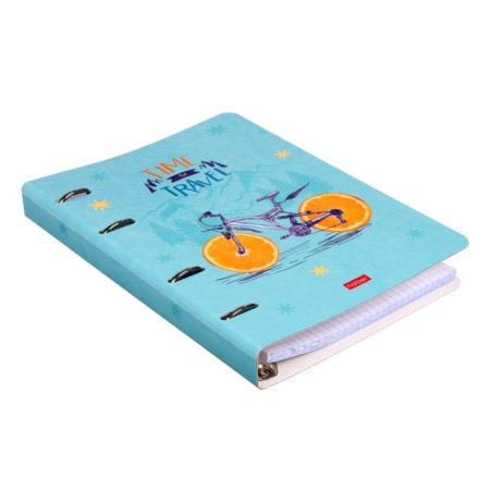 A notebook on 4 rings A5, 80 sheets in the Creator Cage, slim cardboard cover, glossy lamination, offset block-2