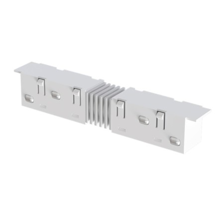 Connector -conducting direct art lamp Optima A740333, 1.8x11.2x1.8 cm, white
