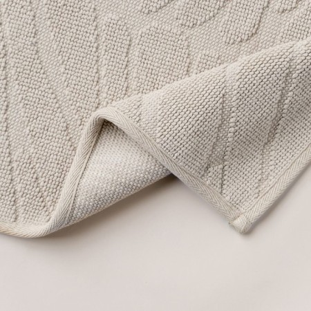 A set of mats for the bathtub "Orta", size 50x60 cm, 60x100 cm, milk color-3