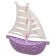 A set of rubber toys for the bath "Ducks on the ship", 7 objects, color mix, crumb I
