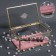 Organizer for storage "Crystal", with a lid, glass, 1 section, 17 × 11.5 × 10 cm, the color is transparent/copper/pink