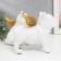Polystone souvenir "Bulldogs with wings" white set 2 pcs 16.5x10.5x13.5 16.5x111.5x18.5 cm