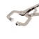 Hand tundra clamp, point capture, movable sponges, with a latch, 150 mm