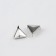 Holnita "Triangle", 12 × 12 mm, 3 mounts, 50 pcs, silver color