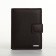 Male purse on magnet 3 in 1, department for auto documents, passports, brown color