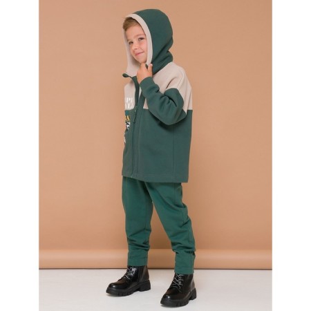 Pelican's sweatshirt for a boy, height 98 cm, green color-7