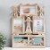 Photo frame plastic in 5 photos 10x15 cm "mills" gold-white 45x34 cm