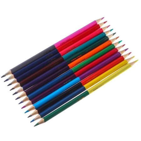 Pencils colored 24 colors, bilateral, Transformers-3