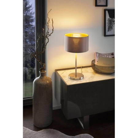 Maserlo 1x60W table lamp E27 Nickel 23x23x42cm-1