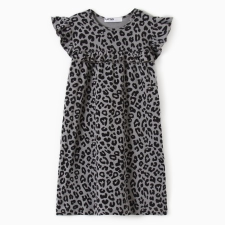 Платье детское с рюшами KAFTAN Trendy grey р.34 (122-128)-4