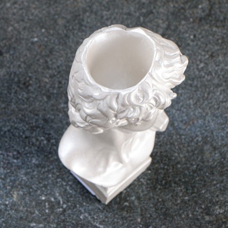 Kashpo - organizer "Bust David" Pearl, 9x17x8.5cm-3
