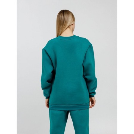 Women's sweated sweam, size 48, turquoise color-5