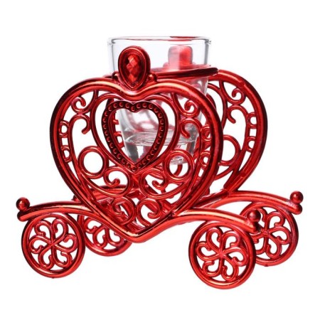 Climber Plastic, glass "Carriage" Red 9.5x10x6 cm-3
