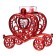Climber Plastic, glass "Carriage" Red 9.5x10x6 cm