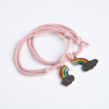 Gift set for the girl "Magic Rabbit", bag, sticker, questionnaire, bracelet-11