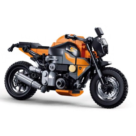 Designer motorcycle Sluban model, 196 details, 6+-3