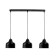 Lamp Bayerlux 1115/3, 3x40W E14, black color