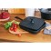Pan grill Cast iron shade "Square", 23 × 23 cm, with a drain and a pen, black color