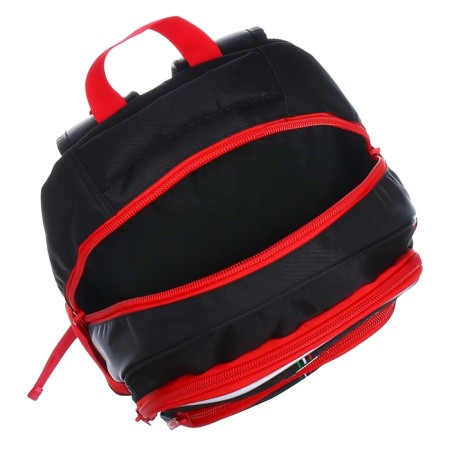 School backpack 41 x 29 x 16 cm, ergonomic back, Hatber Easy, Sport Car, Black/Red NRK_88069-9