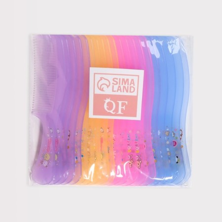 Comb, 16 × 3.5 cm, packing 20 pcs, color mix-6