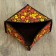Wooden napkin "Black Khokhloma", color
