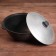 Kazan cast -iron, 3.5 l, flat bottom, aluminum cover