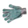 Working gloves, x/b, knitting class 7, with PVC dots, melange, set 6 pcs.