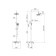 Shower system IDDIS SheLFY SheSB3FI06, tropical shower, shower, brass, chrome
