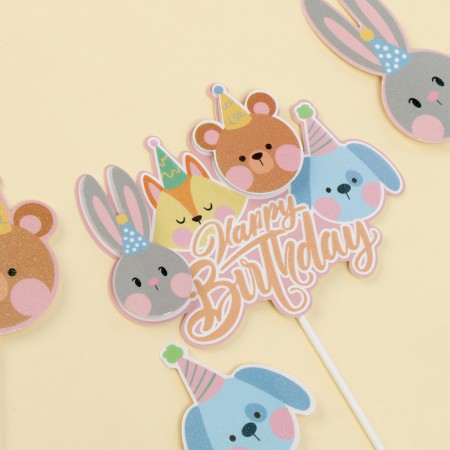Set for decorating "Happy Birthday" animals