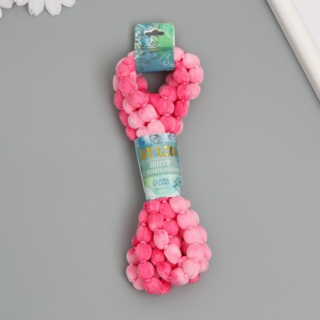 Cord with pompons "sakura" winding 2 m