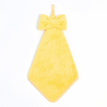 Kitchen towel of the share "bow" cv. Yellow 28x40 cm, microfiber, 100% p/e-1