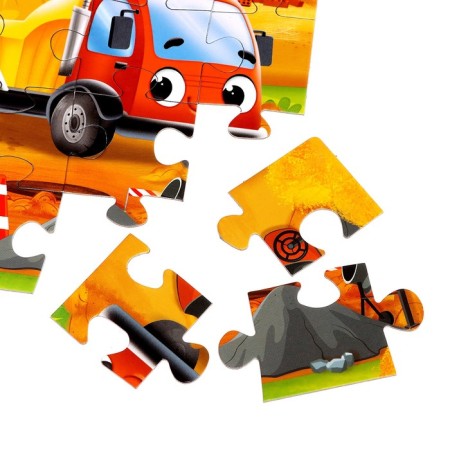 Puzzles "Cars at a construction site", 35 elements-2