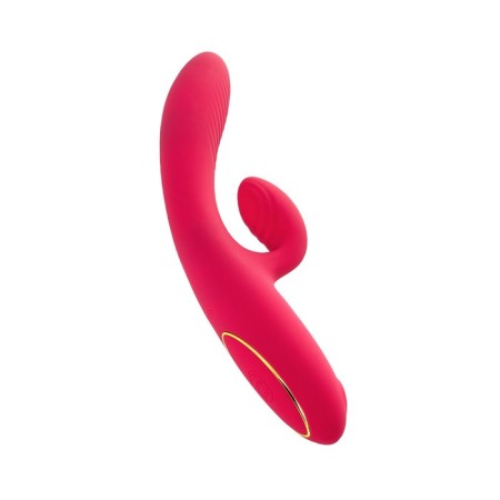 Vibrator with vacuum-wave stimulation Jos Enila, silicone, pink color, 23 cm-10