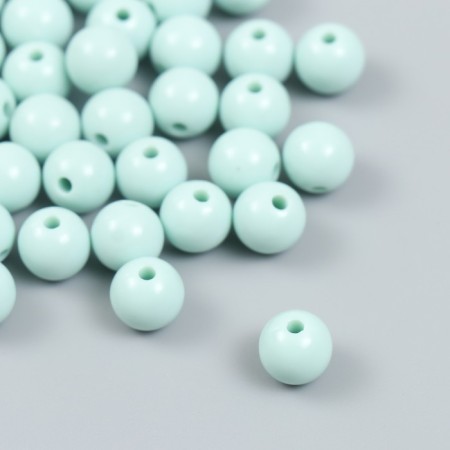Plastic beads "gray-blue" glossy set 25 grams d = 1 cm