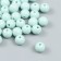 Plastic beads "gray-blue" glossy set 25 grams d = 1 cm