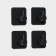 Self -adhesive hooks for the bathroom stalls Stölz, 4 pcs, black color
