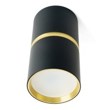 Ceiling light Feron ML186, IP20, GU10, 35 W, 55x55x100 mm, Black/gold color