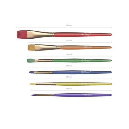 Set of brushes, synthetics, 6 pieces, artberry, in the blister-1