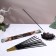 Black incense "Cinnamon and Himalayan salt", 8 sticks in the pack, tetrahedral