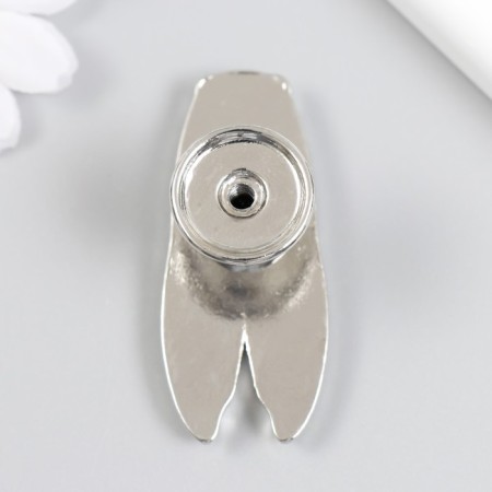 Handle for the casket metal "Cicada" silver-2