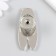 Handle for the casket metal "Cicada" silver
