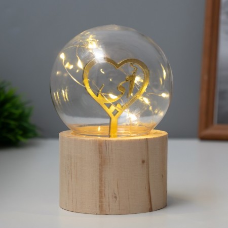 Spinker "Shar-heart" LED 3XAG10 ball 8cm 6.5x6.5x11.5cm-1