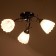 Chandelier 53512/3an wt, 3x40W E27, black chrome color