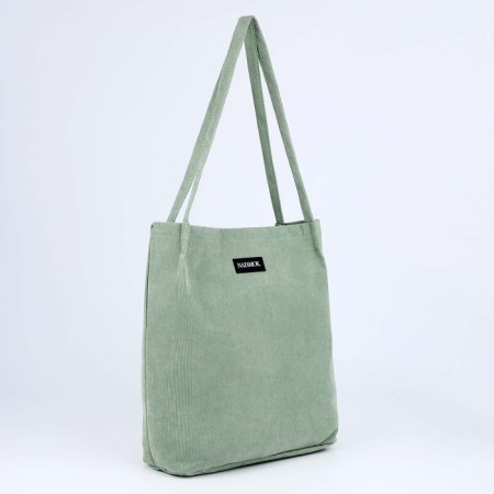 Shopper without fastening, green color-2