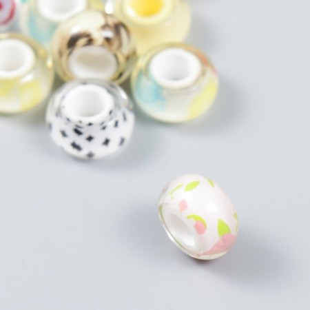 Busina for creativity plastic "Lill - Assorted" MIX 1.3x1.3x0.8 cm-2
